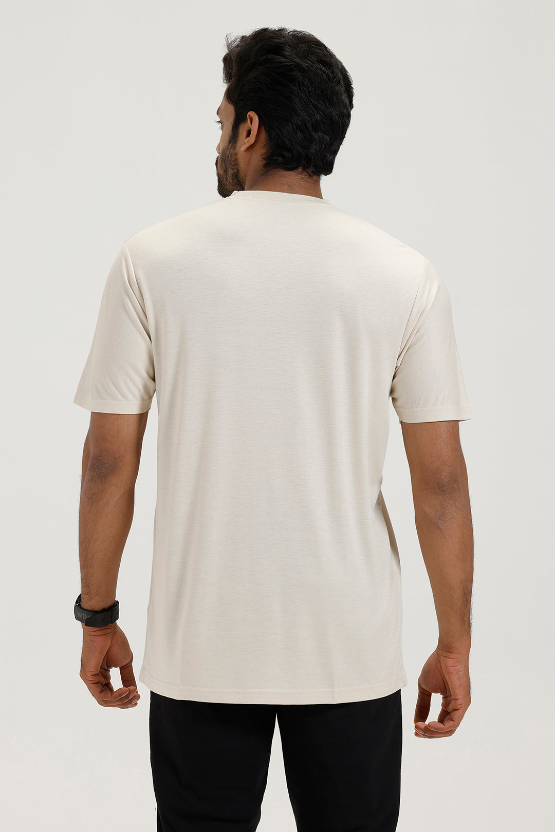 Men’s off white sport round neck T-shirt by Ariser