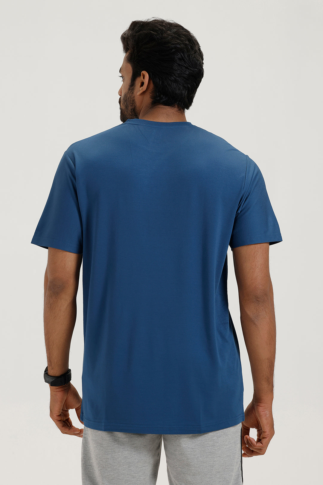 Ariser brand men’s round neck midnight blue T-shirt for daily wear