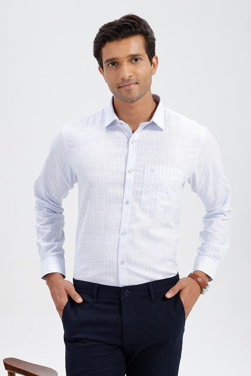 Men's Casual Poly Cotton Shirt