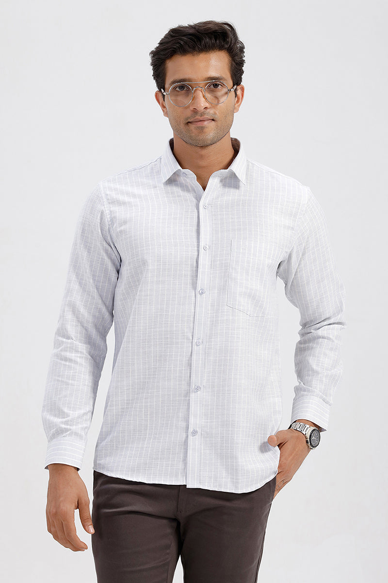 Men's Casual Poly Cotton Shirt