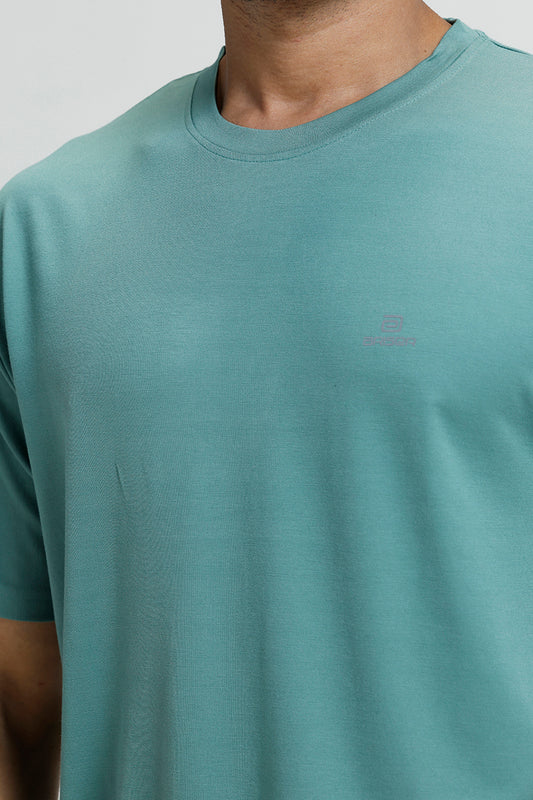 Ariser men’s solid sea green sport T-shirt