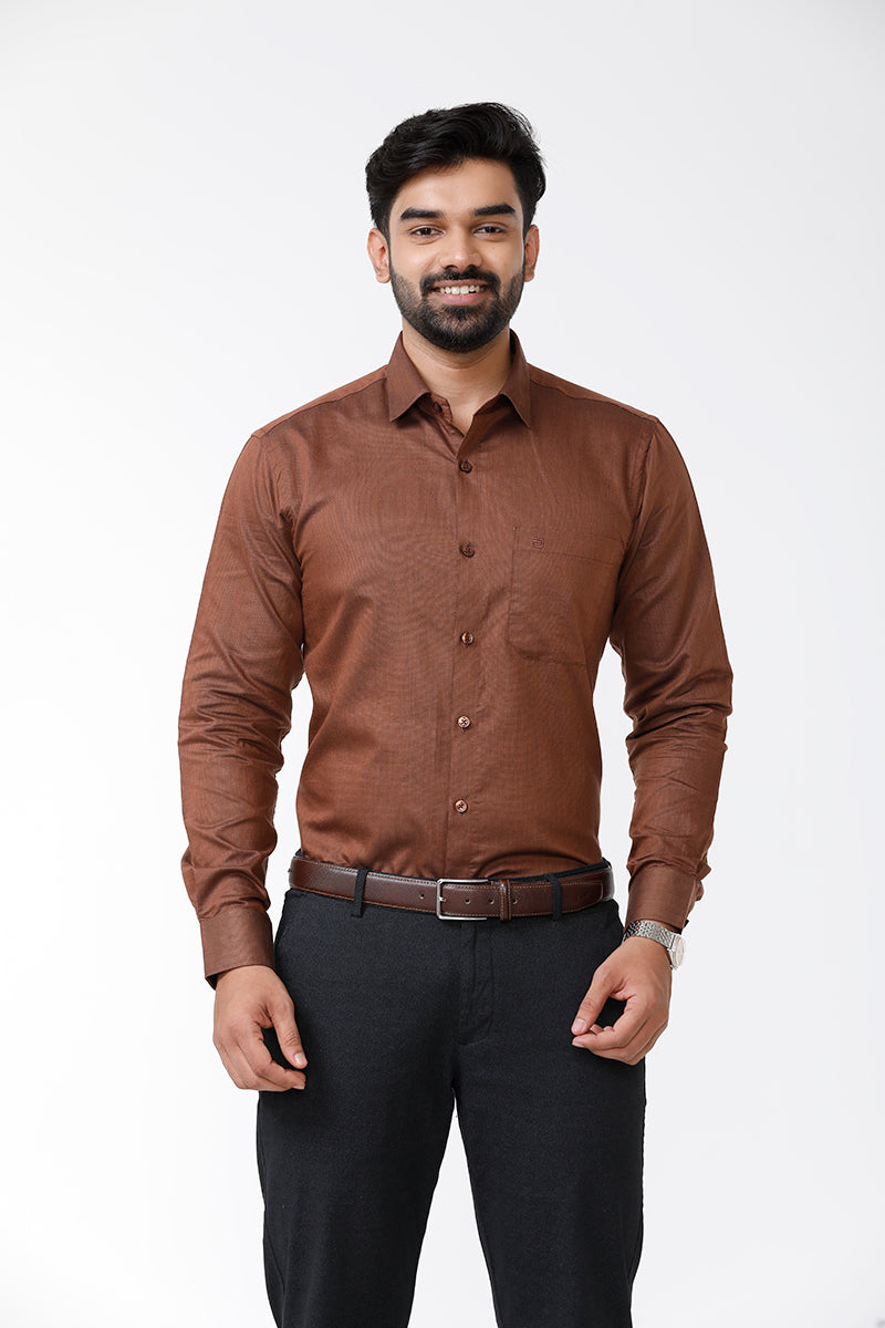Brown Formal Shirts