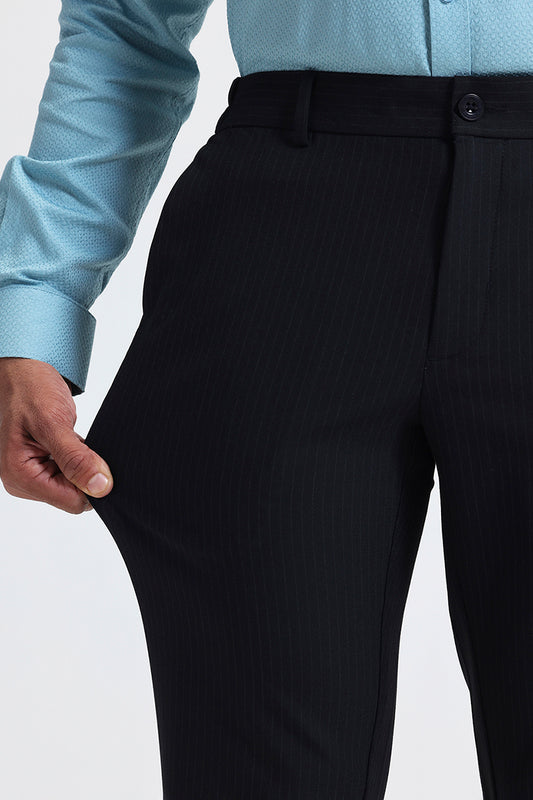 Dark Navy Stretchable Formal Trouser