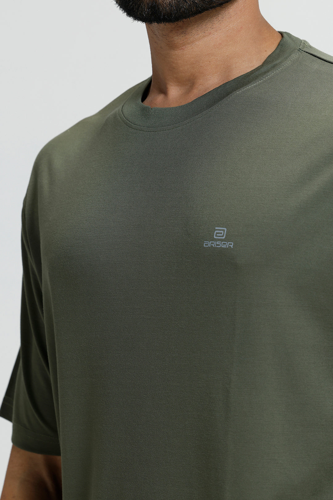Men’s army green sport round neck T-shirt by Ariser