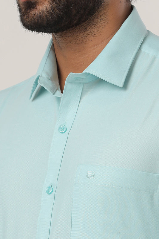 Super Soft - Mild Blue Formal Shirts for Men | Ariser