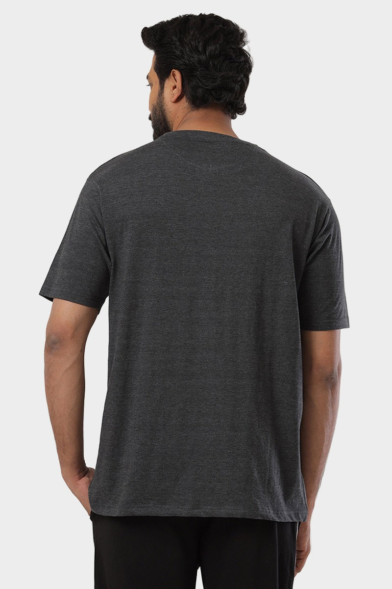 Back View Charcoal Formal Shirts