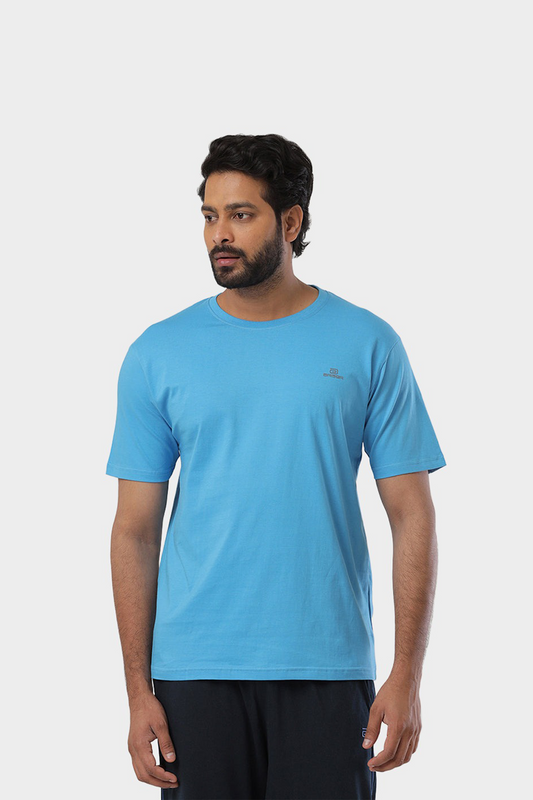 Blue Round Neck T Shirt