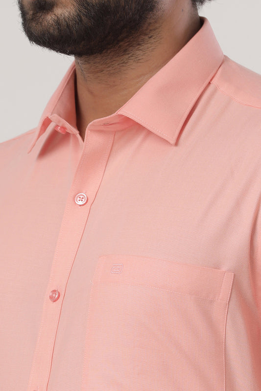 Super Soft - Orange Formal Shirts for Men | Ariser