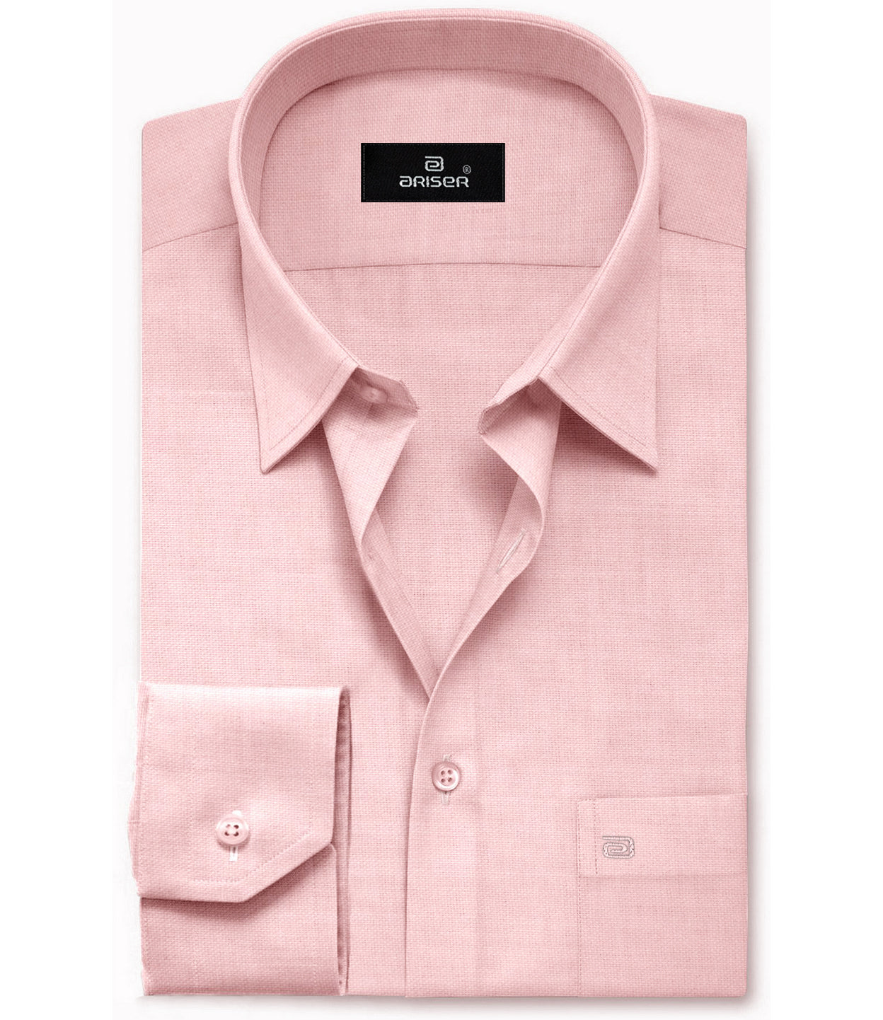 ARISER Vintage Pink Color Cotton Rich Full Sleeve Formal Shirt for