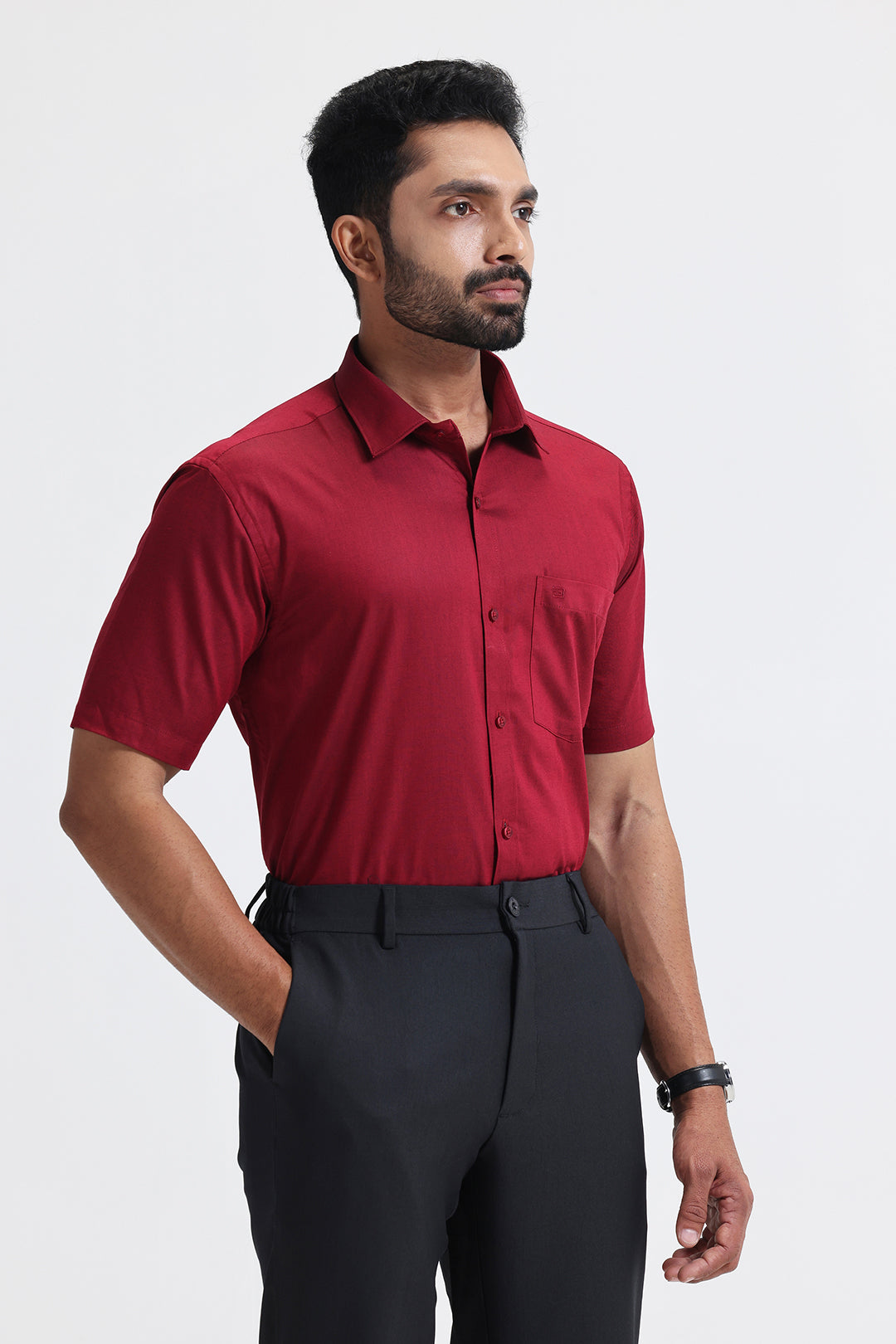 Premium quality maroon shirts for professionals