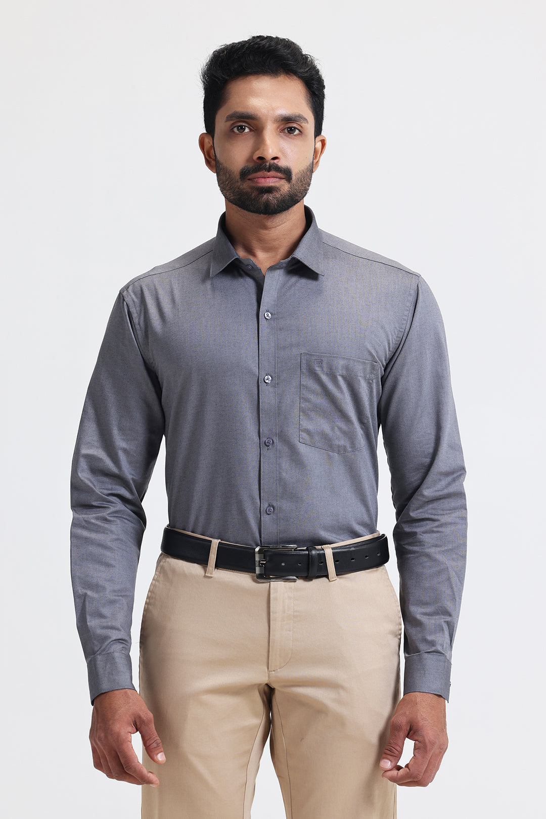 Verito gray formal shirts for men by Ariser