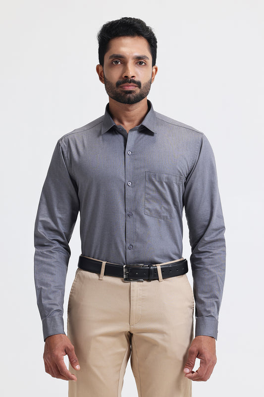 Verito gray formal shirts for men by Ariser