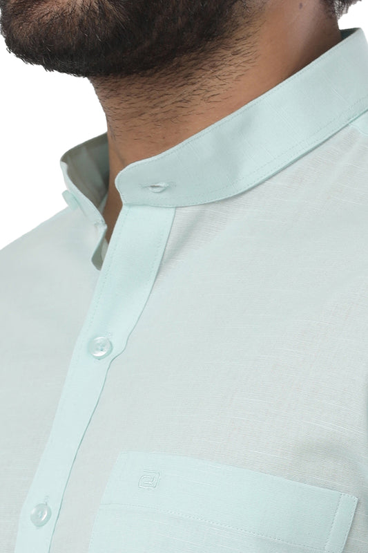 Neo - Light Green Formal Shirt For Men | Ariser