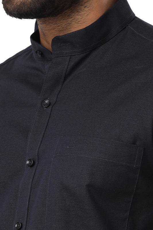 Neo - Dark Navy Blue Formal Shirt For Men | Ariser