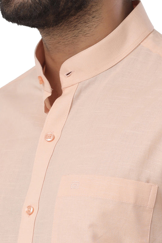 Neo - Light Orange Formal Shirt For Men | Ariser