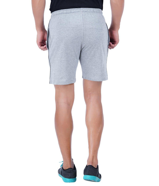 Shorts - Grey Knitted Shorts For Mens | Ariser