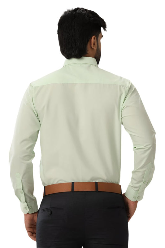 Denmark - Light Green Formal Shirts for Men | Ariser