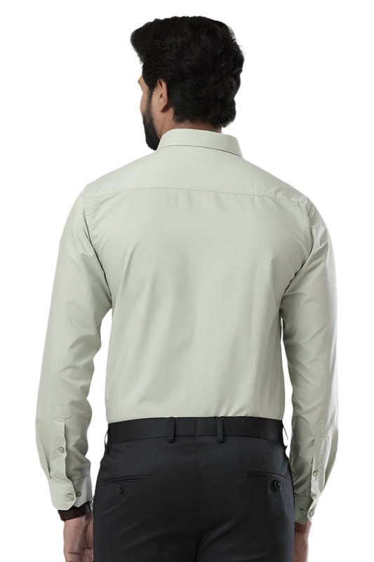 Denmark - Light Pista Green Formal Shirts for Men | Ariser