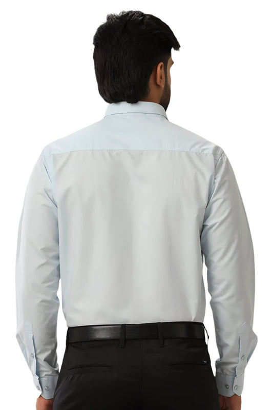 Denmark - Light Blue Formal Shirts for Men | Ariser