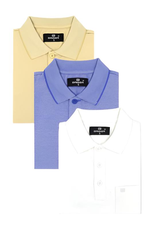 Golf Polo - Collar T-Shirts Pack Of 3 Combo For Men | Ariser