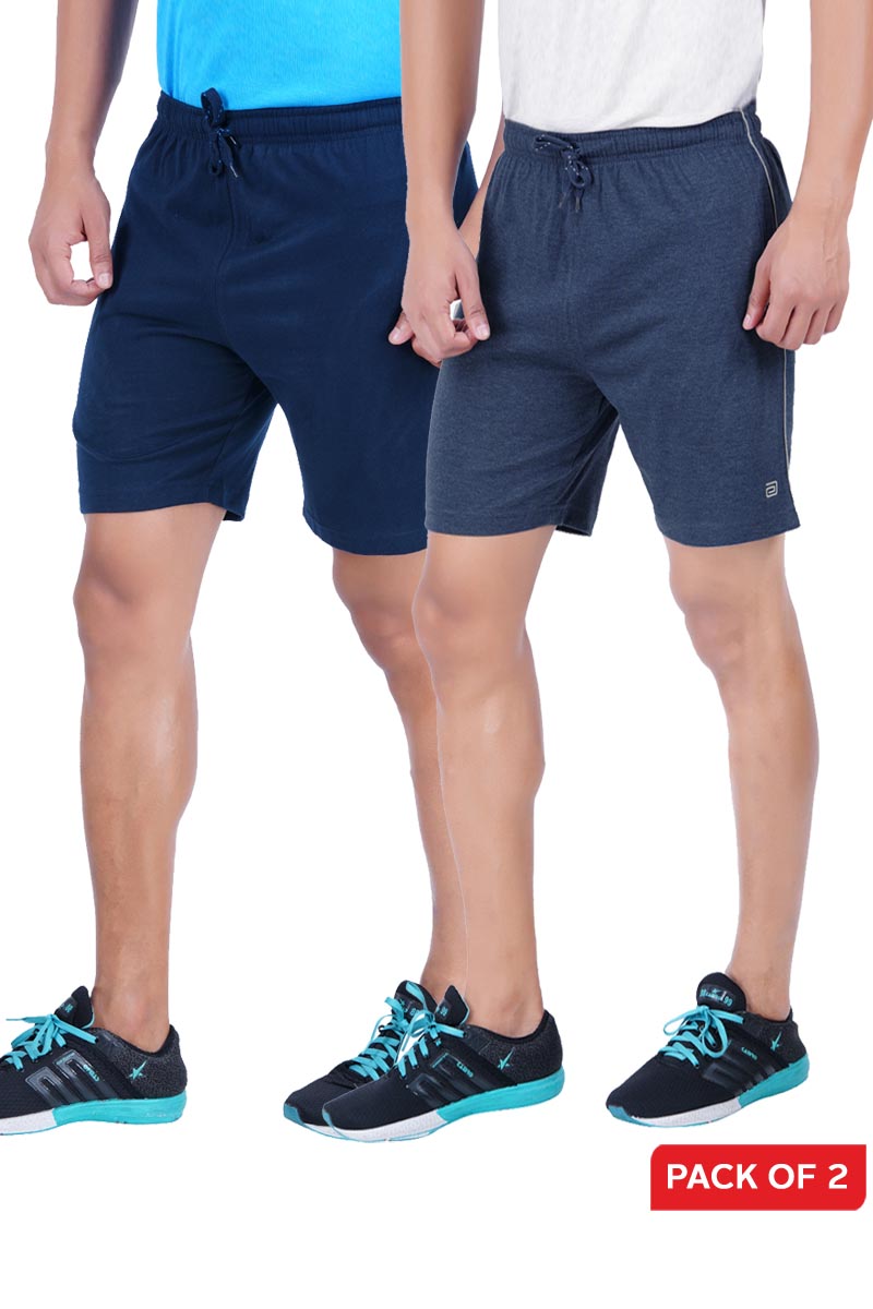 Shorts - Knitted Shorts For Mens Combo Pack Of 2 | Ariser