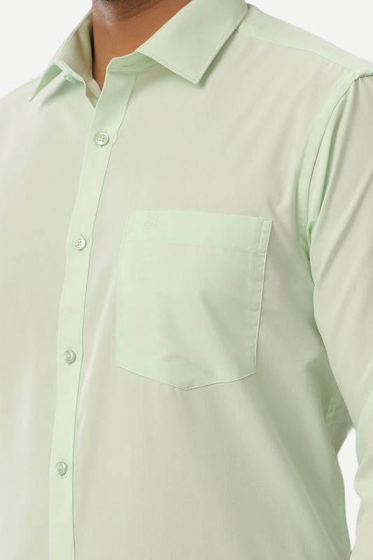 Denmark - Light Green Formal Shirts for Men | Ariser