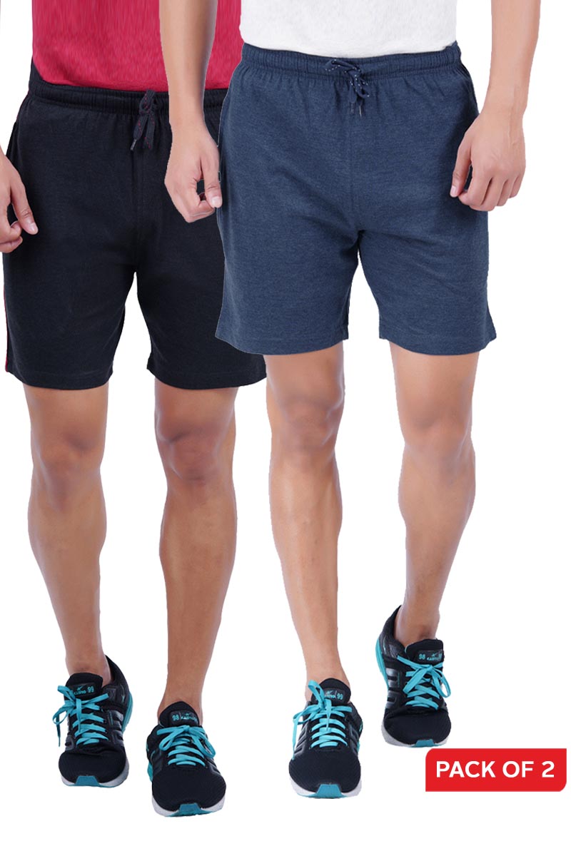 Shorts - Knitted Shorts For Mens Combo Pack Of 2 | Ariser