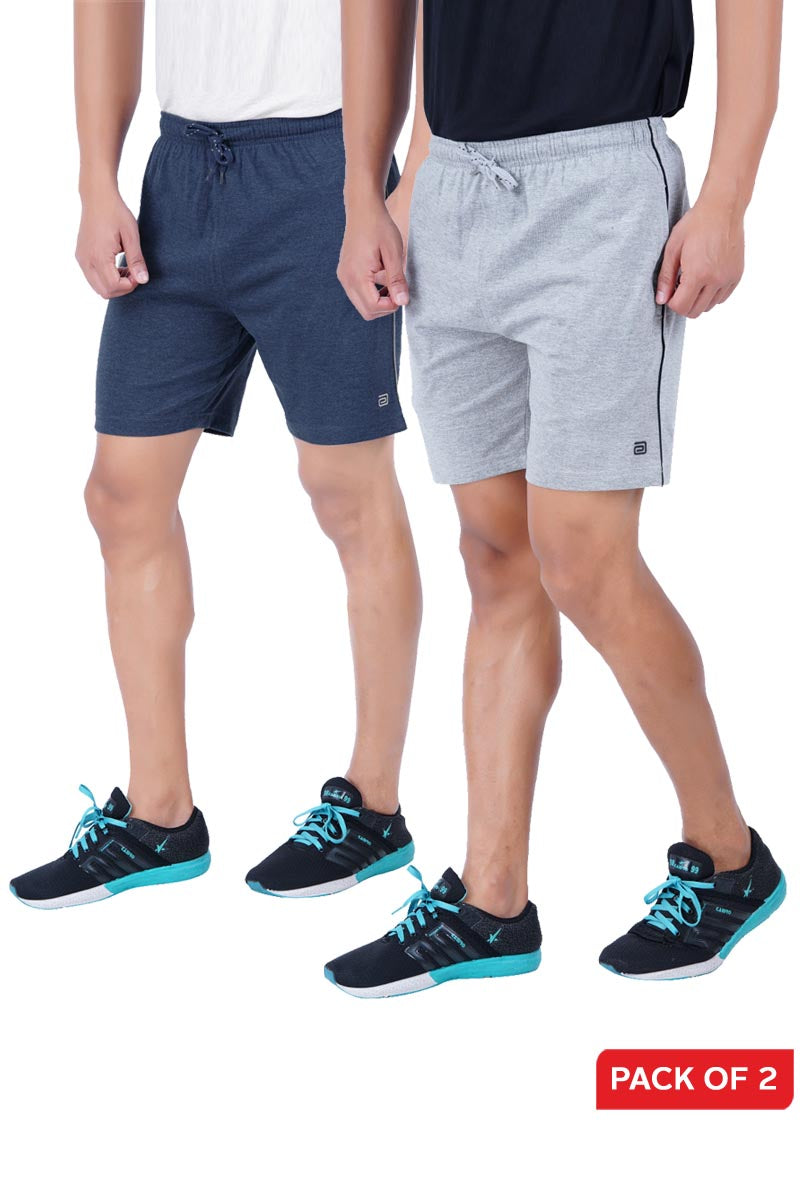 Shorts - Knitted Shorts For Mens Combo Pack Of 2 | Ariser