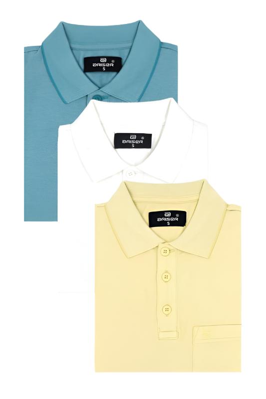 Golf Polo - Collar T-Shirts Pack Of 3 Combo For Men | Ariser