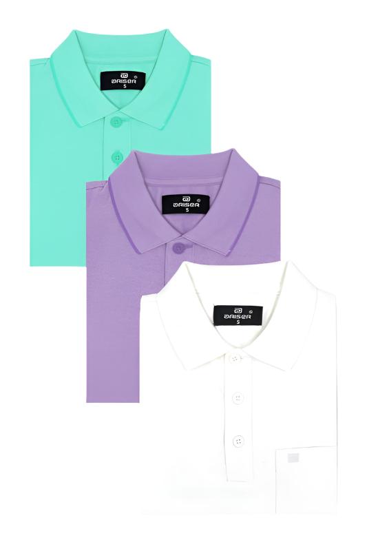 Golf Polo - Collar T-Shirts Pack Of 3 Combo For Men | Ariser