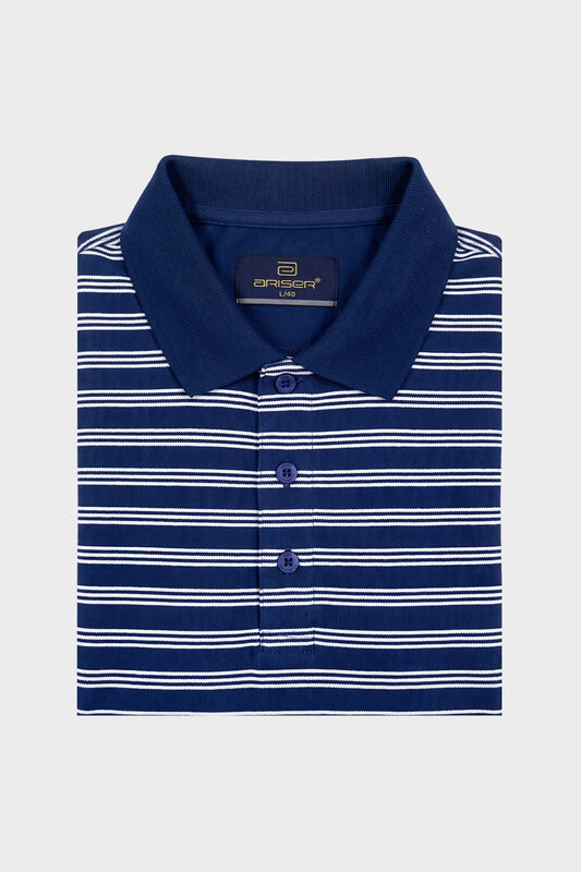 French Polo T-Shirt for Men Pack of 2 - Navy Blue & Coffee Brown | Ariser