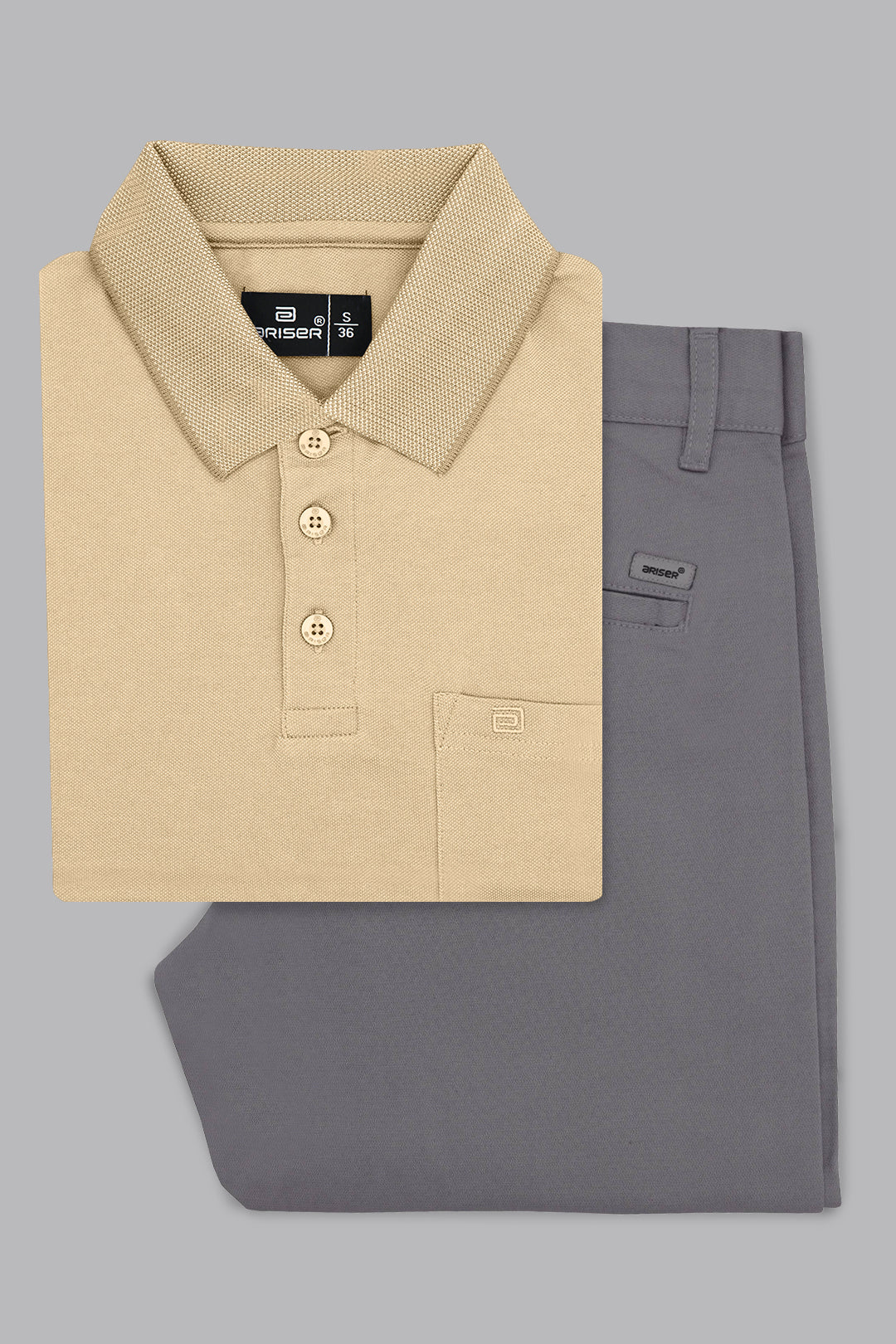 Coral peach polo t shirt combo for men