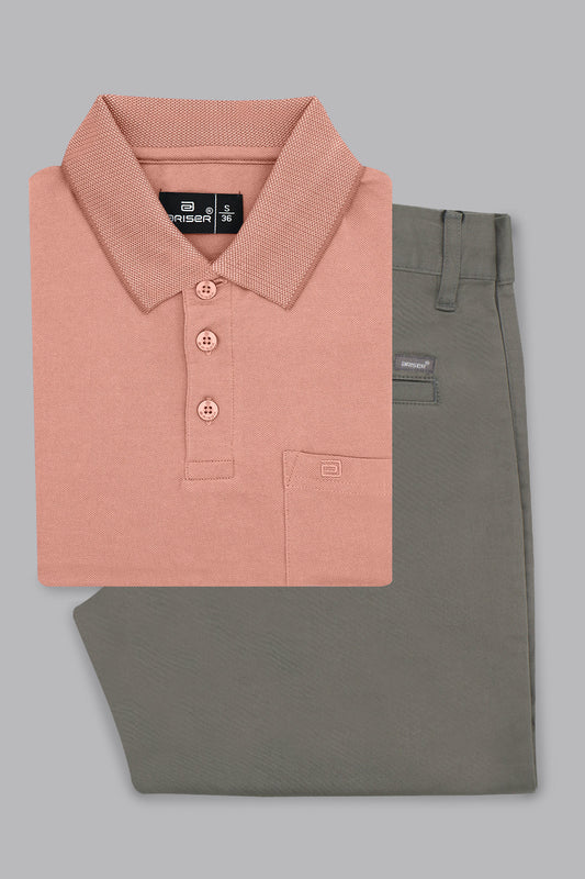 Orange polo t shirt combo for men