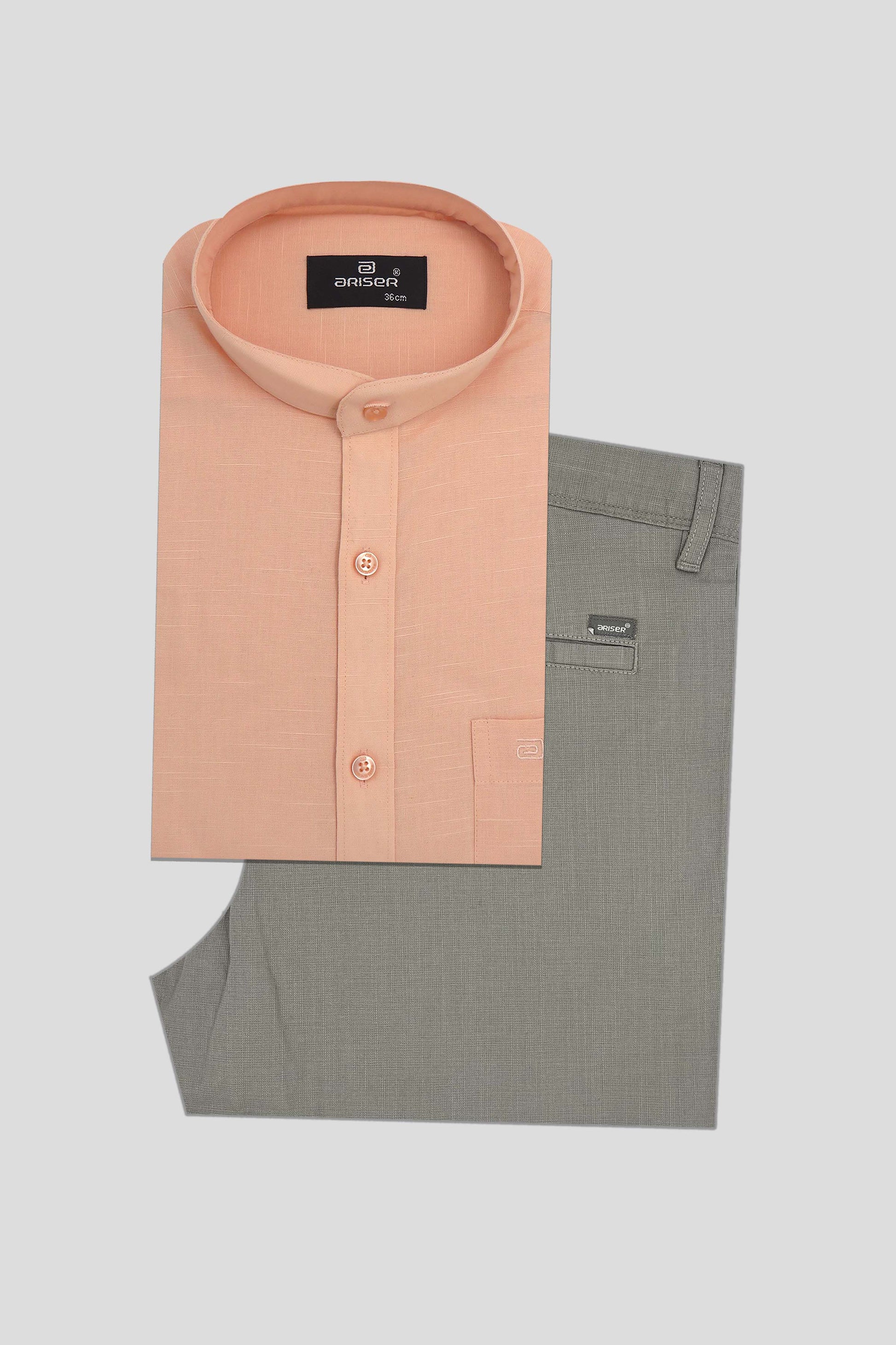 Light orange shirt for men