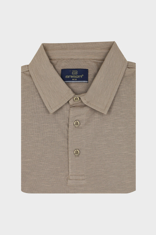 Kent Polo - Royal Lavender Purple and Sahara Beige Pocketless T-Shirts – Pack of 2 Combo for Men | Ariser