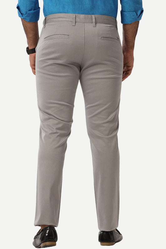 Monaco - Steel Grey Trouser For Men | Ariser