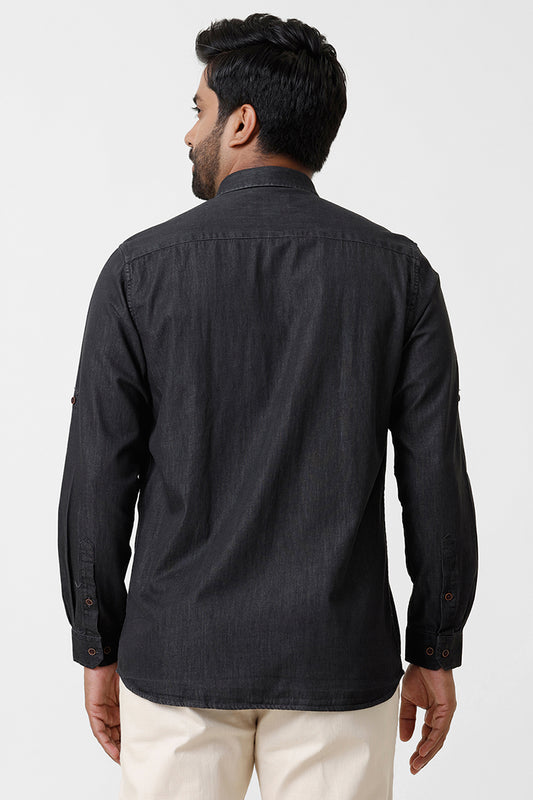 Denim - Black Casual Shirts for Men | Ariser