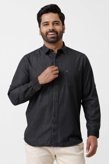 Denim - Black Casual Shirts for Men | Ariser