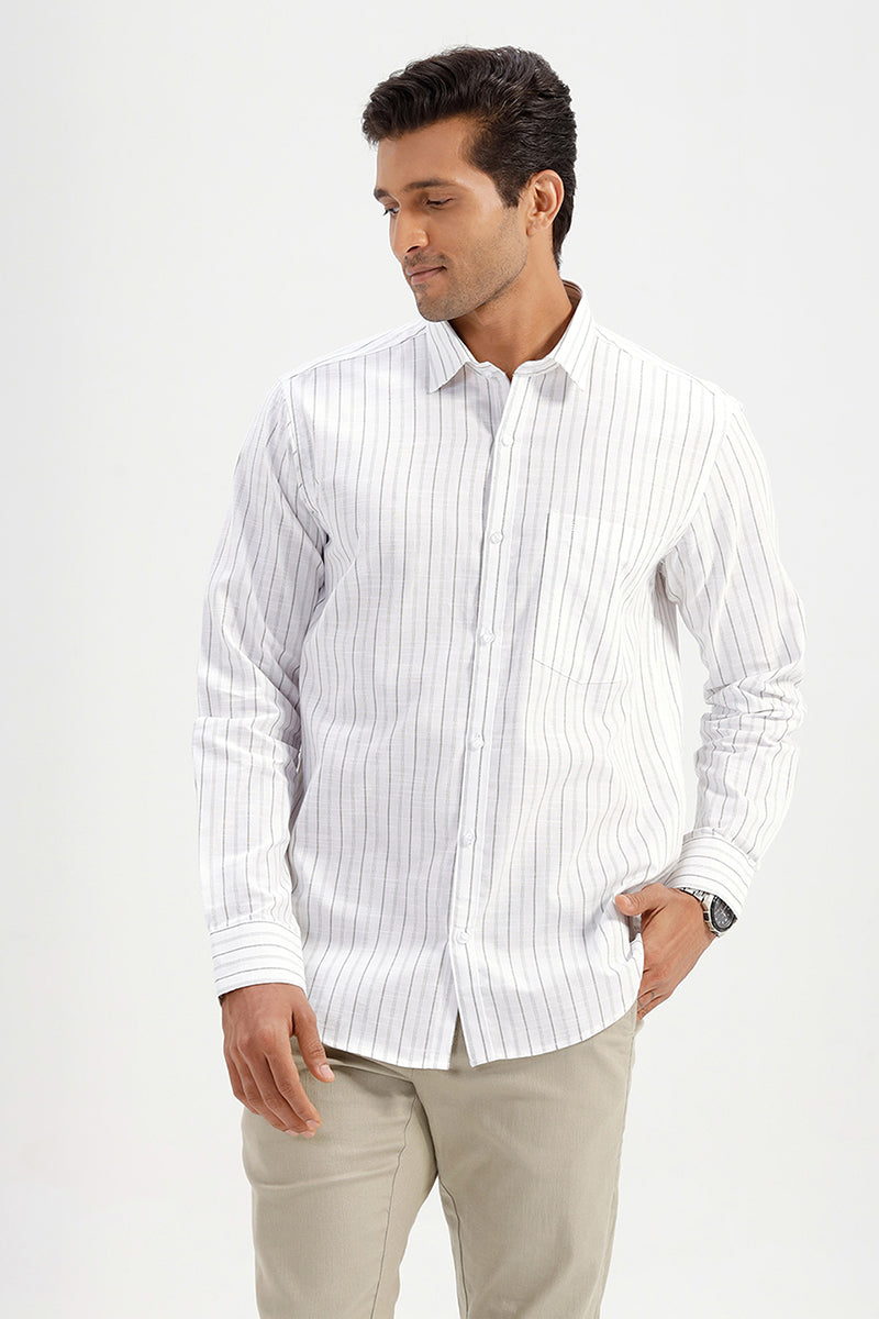 Men's Casual Poly Cotton Shirt