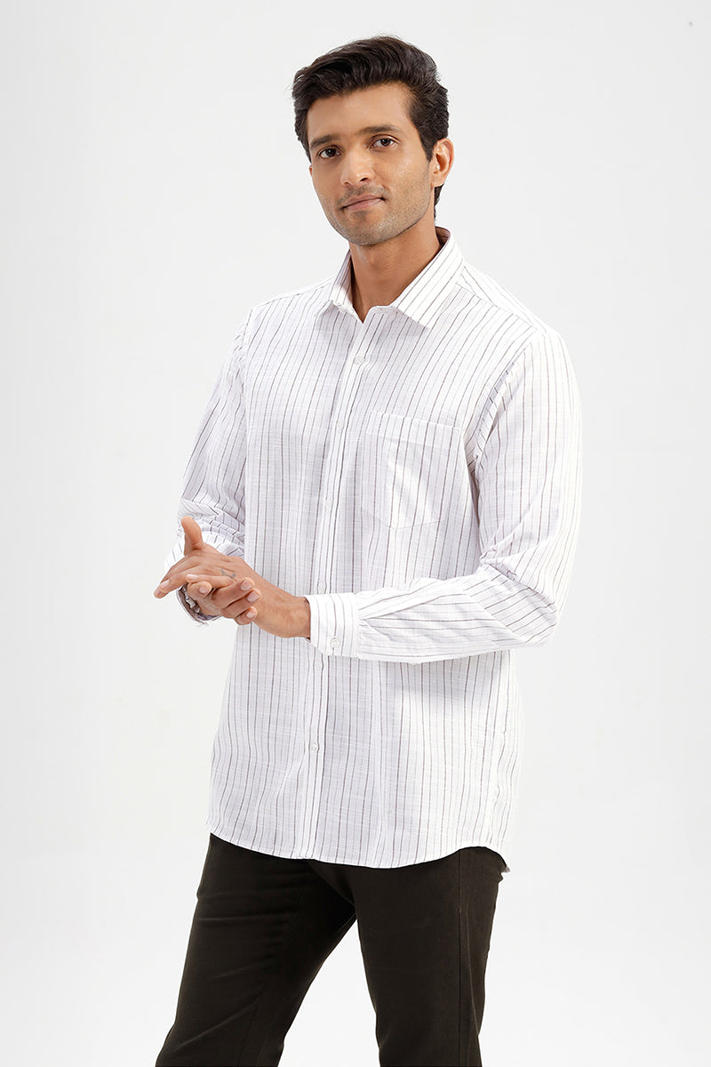Men's Casual Poly Cotton Shirt