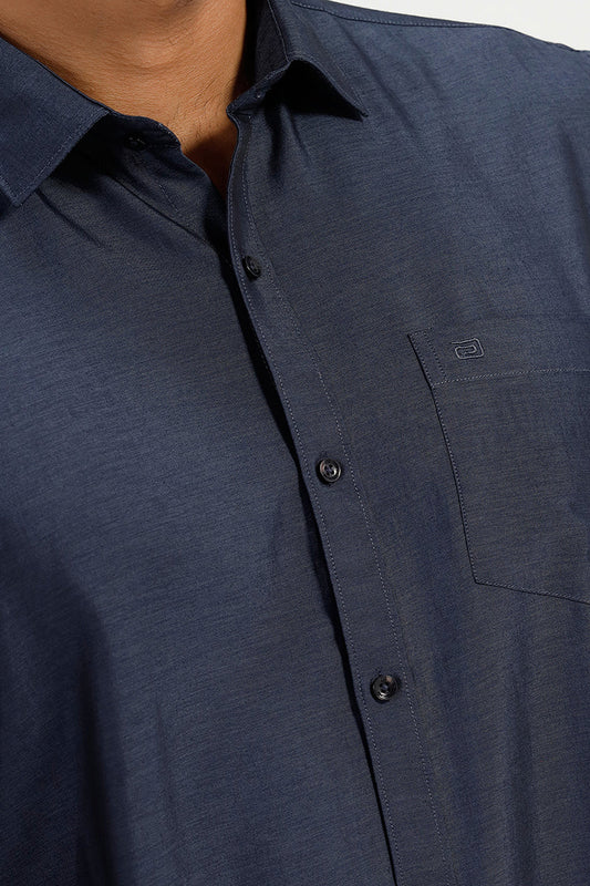 Charcoal Navy Formal Shirt
