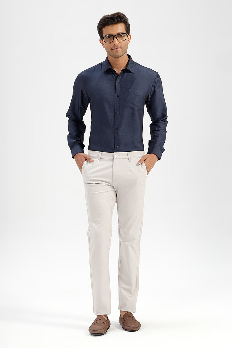 Navy formal shirt for men