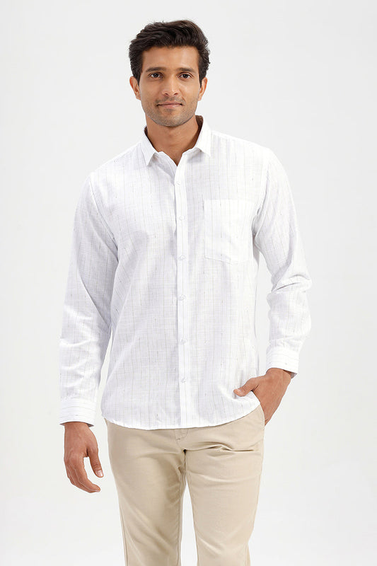 Men's Casual Poly Cotton Shirt