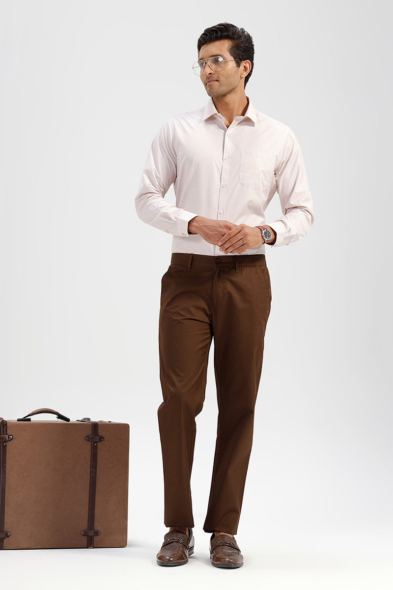 Brown Office Pants for Men