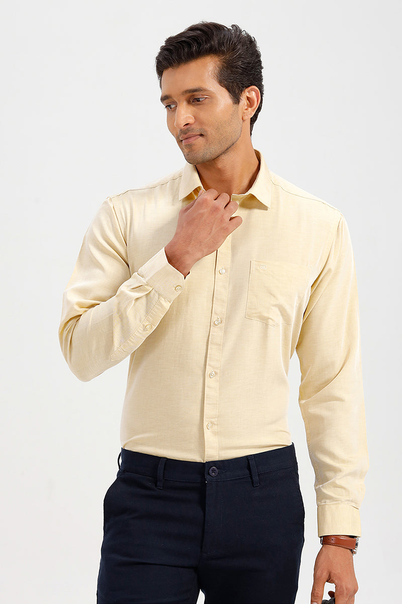Formal Yellow Cream Shirt