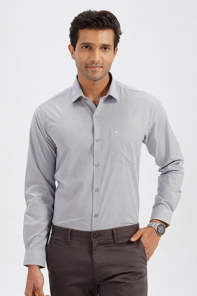 Men's  Charcoal Gray Office Shirt