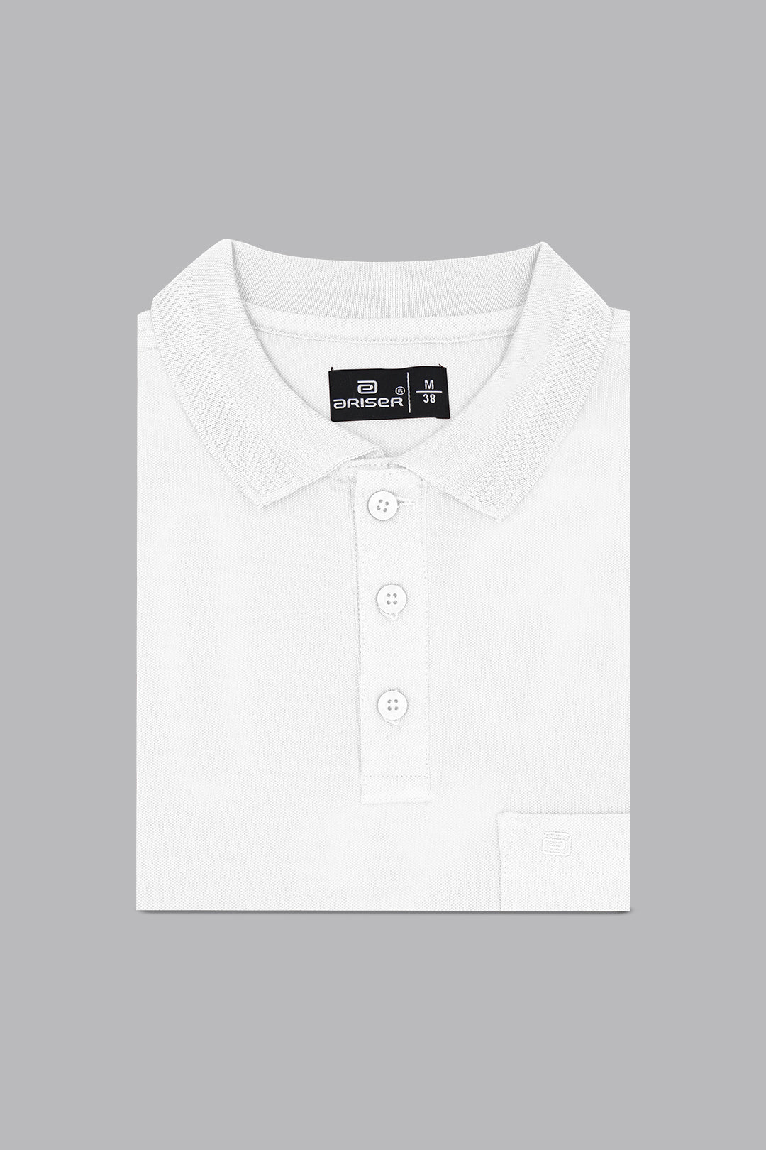 Ariser Crisp White polo T shirt