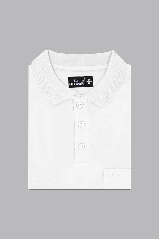 Ariser Crisp White polo T shirt