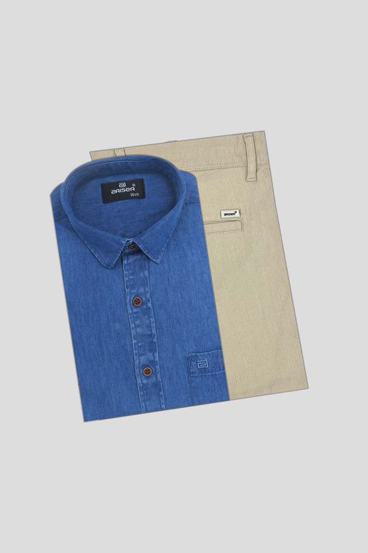 Cream white trouser for men