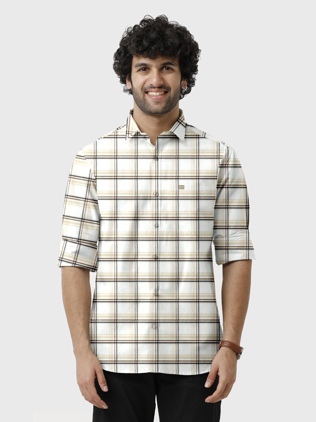 ANACHRONORM grandpa check shirt 日本製 3 ANACHRONORM grandpa check shirt 日本製 3